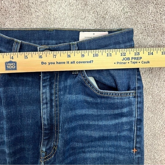 Imogene and Willie jeans womens 27 Straight Leg Whiskered Dark Blue Zip - Picture 8 of 9